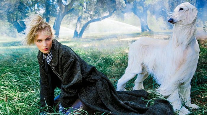 Поле чудес: Аня Рубик в съемке для осеннего выпуска Porter