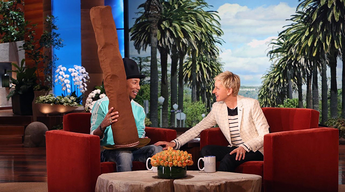 Эллен Дедженерес подарила Фарреллу новую шляпу