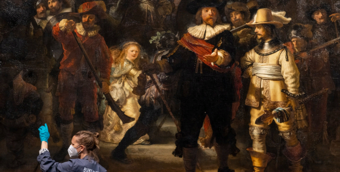 Искусственный интеллект позволил восстановить недостающие части «Ночного дозора» Рембрандта