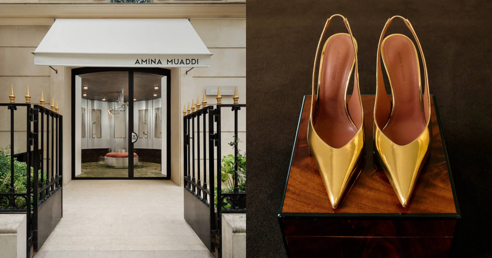 Amina Muaddi открыл первый бутик на авеню Монтень в Париже