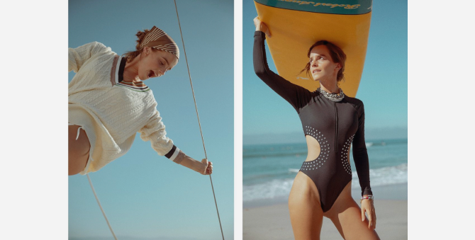 Эмма Уотсон в образе серфера снялась в кампании Prada Beauty