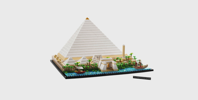 Lego представила набор для создания копии пирамиды в Гизе