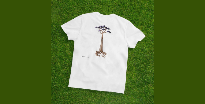 Pangaia выпустил коллекцию в коллаборации с художником Кенни Шарфом