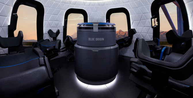 Первое место в космическом полете Blue Origin продали за 28 миллионов долларов