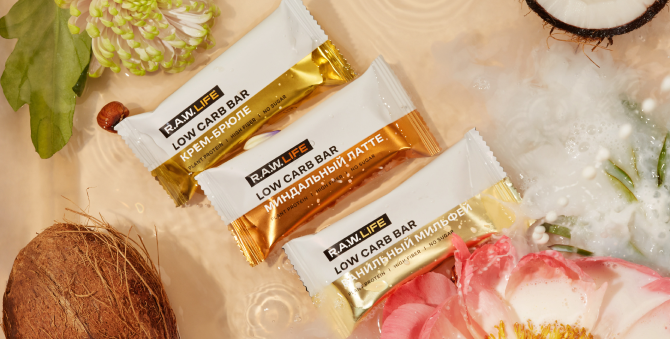 R.A.W. LIFE выпустил низкоуглеводные батончики со вкусами сливочных десертов