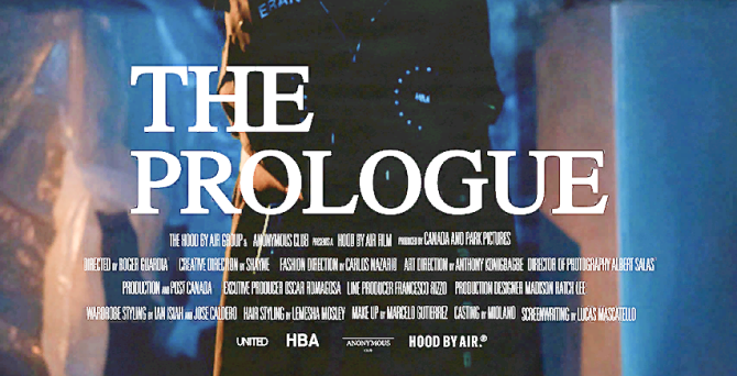 Hood By Air выпустил тизер предстоящей коллекции The Prologue