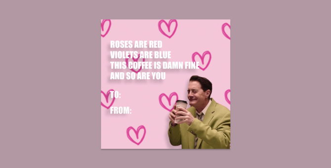 Кайл Маклахлен показал валентинки с кадрами из фильмов и сериалов
