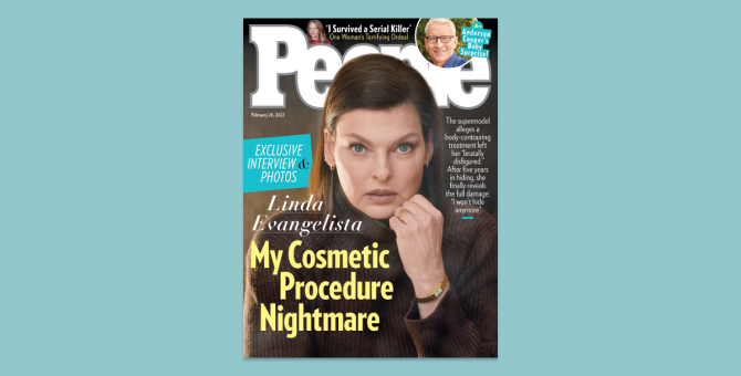 Линда Евангелиста снялась для обложки журнала People