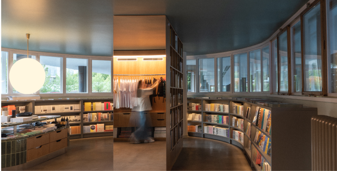 В Доме Наркомфина открылся книжный магазин «Гаража»