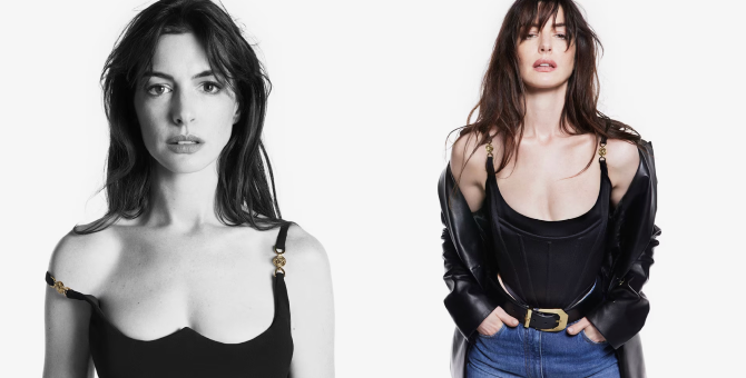 Энн Хэтэуэй снялась в новой кампании Versace