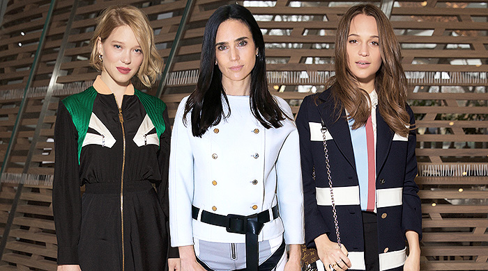 Гости показа Louis Vuitton в Париже