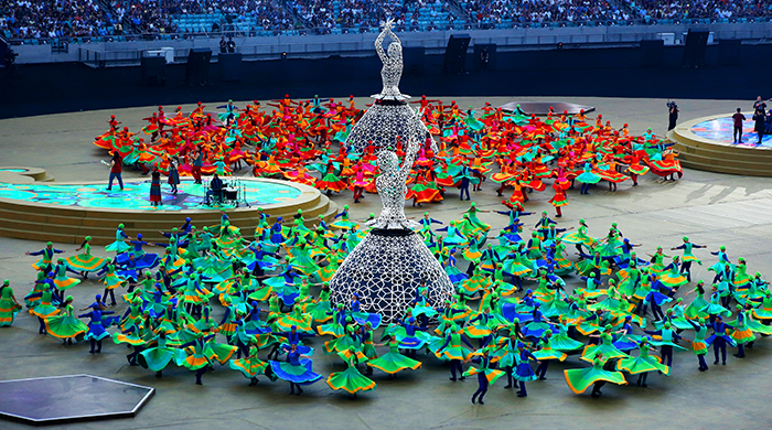 Церемония закрытия первых Европейских игр