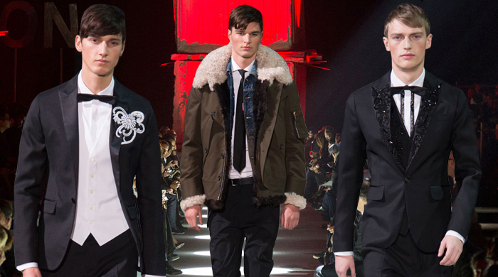 Обзор Buro 24/7: мужская коллекция DSquared2, осень-зима 2015