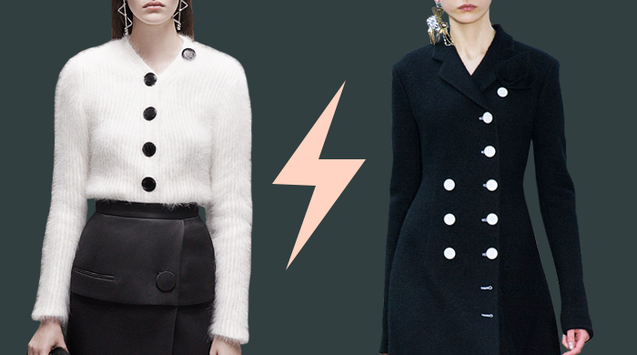 Голосование: асимметричные пуговицы Balenciaga VS Céline