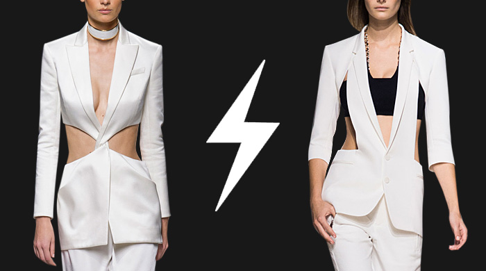 Голосование: жакеты с прорезями Balmain VS Barbara Bui