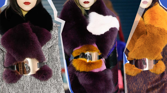 На заметку: меховые горжетки под ремень