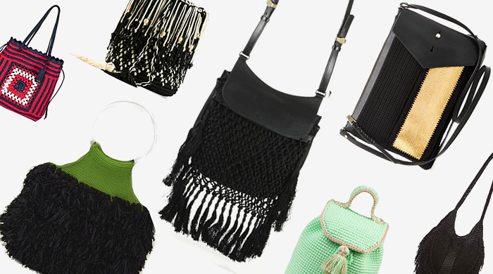 На заметку: вязаные сумки