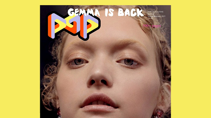 Джемма Уорд на обложке весеннего выпуска журнала Pop