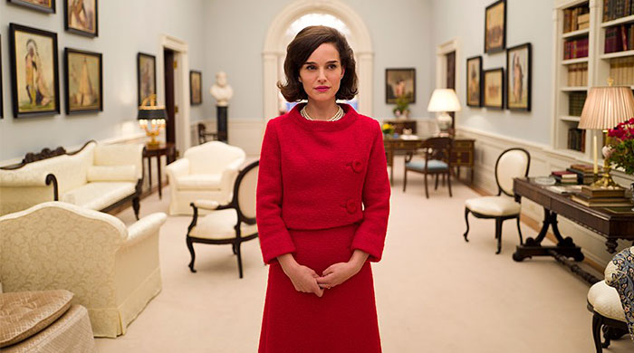 Натали Портман и первый кадр из фильма \"Джеки\"