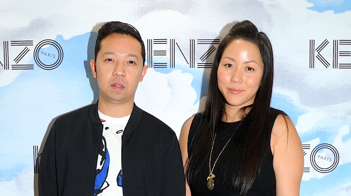 Умберто Леон и Кэрол Лим на открытии Kenzo в Гонконге