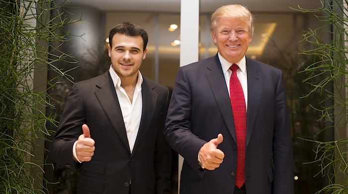 Дональд Трамп на вечере в ресторане Backstage