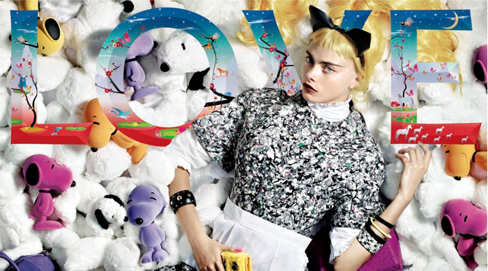 Кара Делевинь стала приглашенным редактором Love Magazine