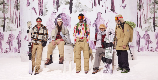 Dior представил сноуборд в коллаборации с художником Питером Дойгом