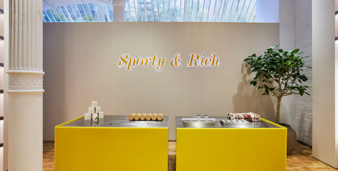 Sporty & Rich открыл первый офлайн-магазин в Нью-Йорке
