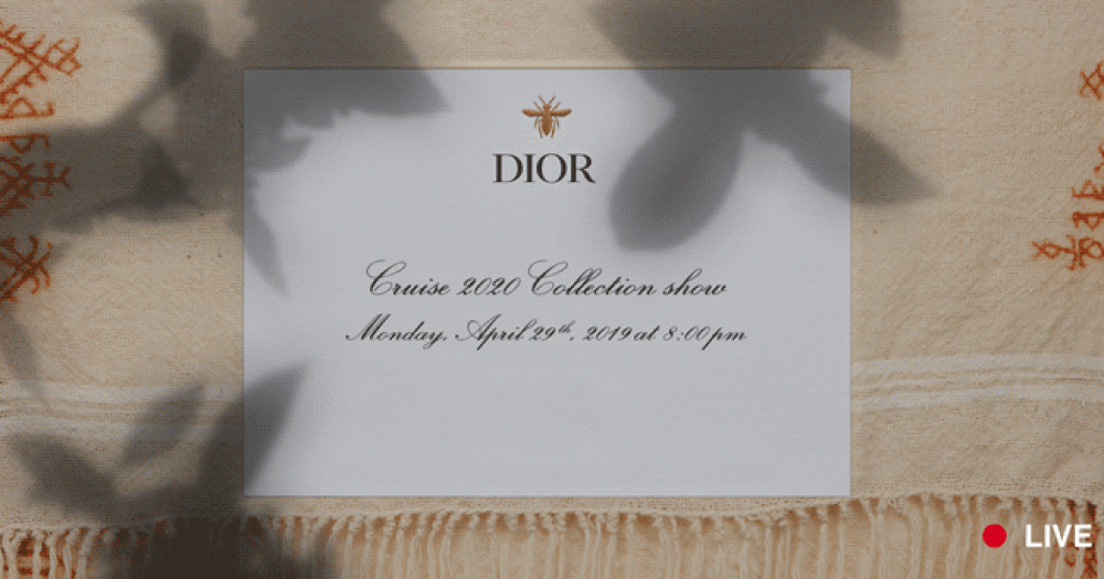 Онлайн-трансляция показа Dior Cruise 2020