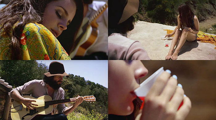 Лана Дель Рей и Джош Тиллман в клипе на композицию Freak