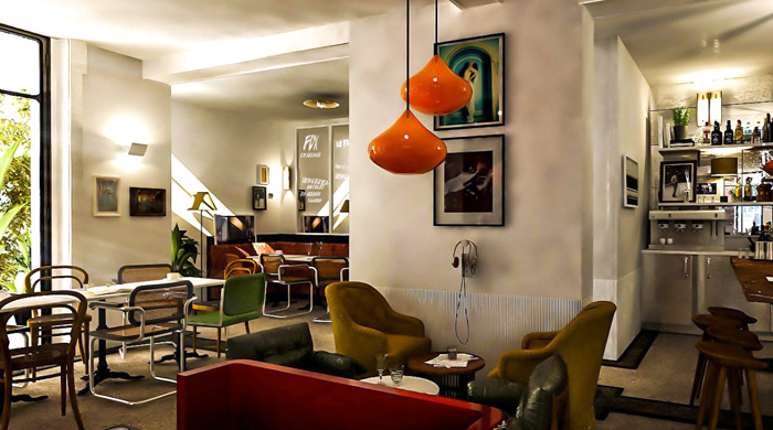 Отель Le Pigalle в Париже: книги, круассаны и провокационный дизайн