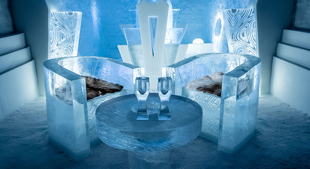 Первый в мире круглогодичный ледяной отель открыли в Швеции