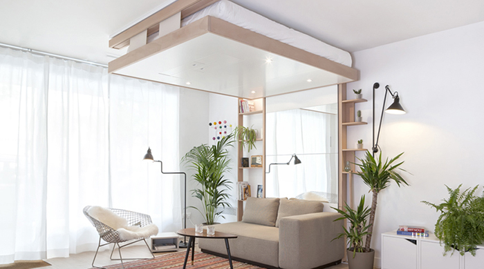 \"Летающая\" кровать BedUp от французских дизайнеров