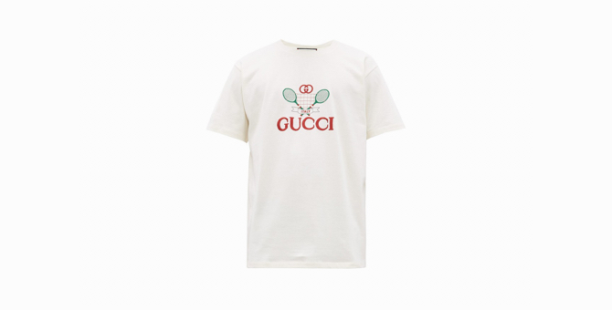 Gucci выпустил футболку, вдохновленную Уимблдоном