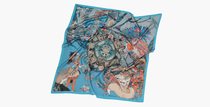 Radical Chic выпустил платки по мотивам календаря майя