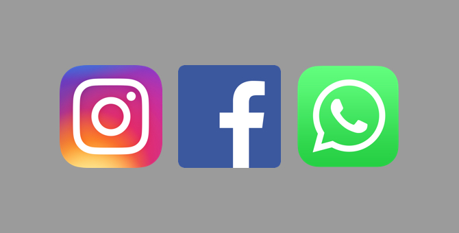 Facebook меняет названия Instagram и WhatsApp