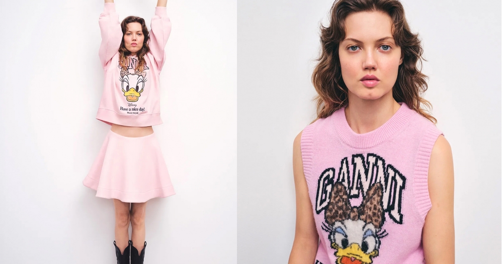 Ganni и Disney представили капсульную коллекцию с уткой Дейзи Дак