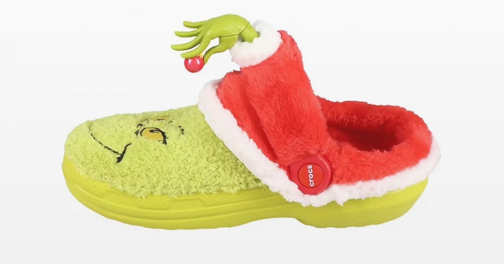 Crocs выпустит рождественские сабо с Гринчем