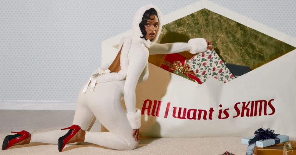 Бренд Ким Кардашьян Skims выпустил новогоднюю коллекцию