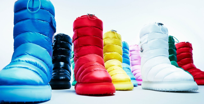 Moncler представил дутые ботинки