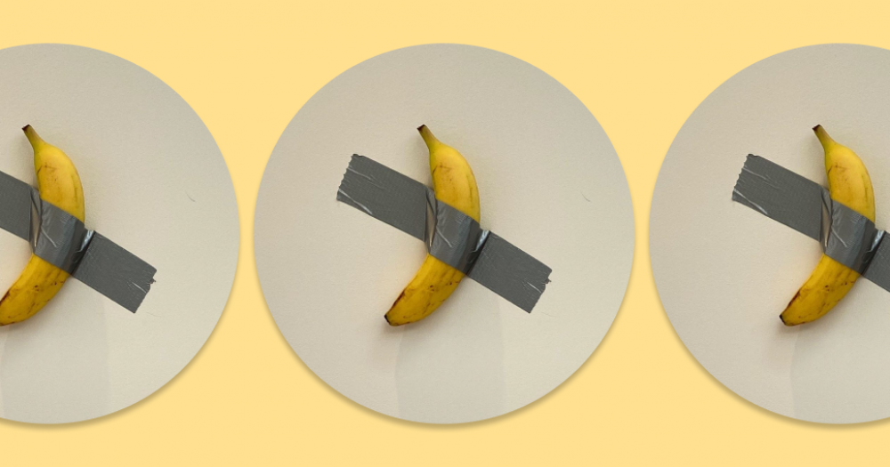 Дэмиен Херст сделал свою версию скульптуры-банана Маурицио Каттелана