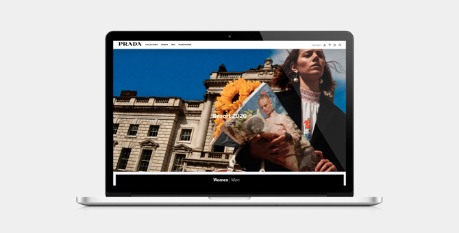 Prada представил формат эксклюзивных коллекций Time Capsule на обновленном сайте