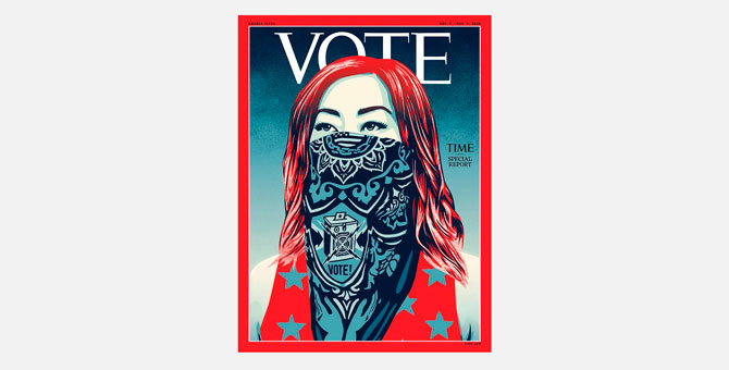 Шепард Фейри создал обложку для журнала Time