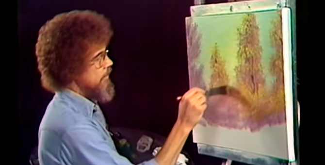 Архив шоу Боба Росса по рисованию появился в Сети