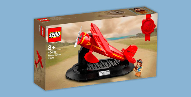 Lego выпустил набор с летчицей Амелией Эрхарт к Международному женскому дню