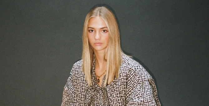 Девушка Ромео Бекхэма стала лицом рекламной кампании Balmain