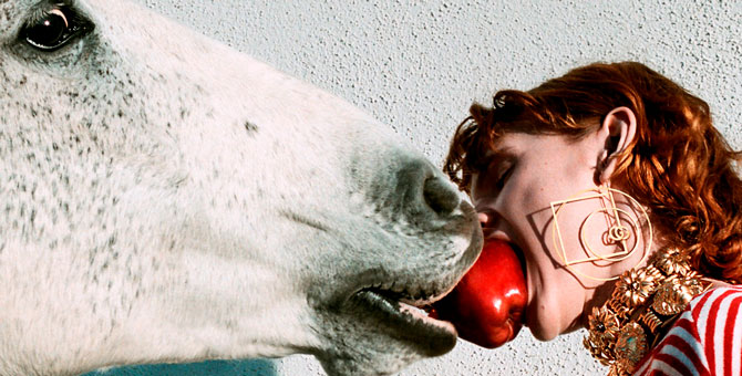 В весенней кампании Gucci снялись лошади