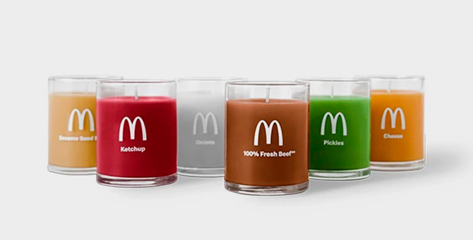 «Макдоналдс» выпустил набор ароматических свечей с запахом бургера