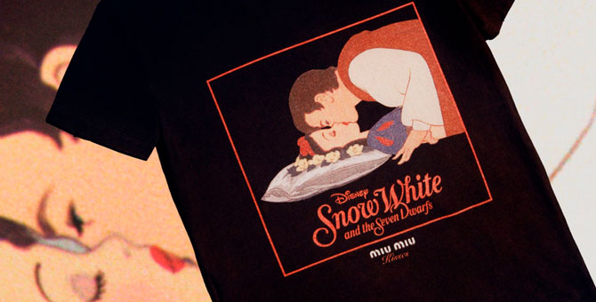 Miu Miu создал коллекцию футболок со знаменитыми поцелуями