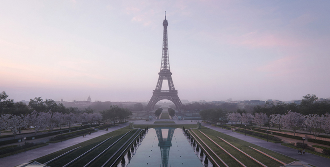 Больше зелени и воды: как изменят территорию рядом с Эйфелевой башней